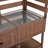 4-Piece Outdoor Rolling Kitchen Island with Sink w/Faucet, Solid Wood Grill Table with Storage Cabinets, Drawers, Stainless Table Top and Movable Shelves for Garden-129230214