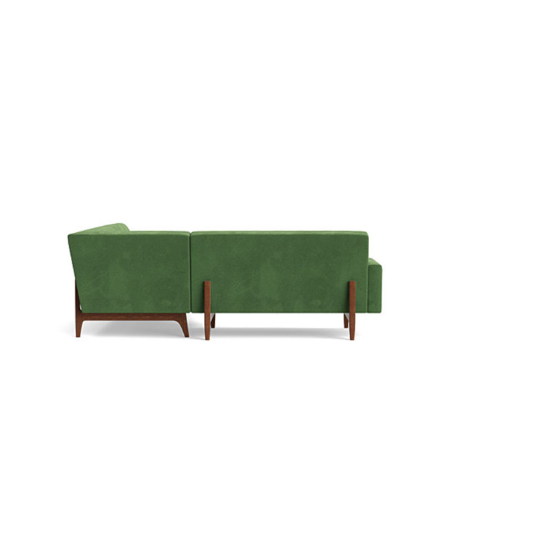 Tyler Sectional, Right Hand Facing, Performance Velvet - Ivy