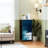 4 Drawer Dresser for Bedroom, Narrow Chest of Drawers, Wooden Top and Study Iron Frame 18"x37.5"-(WxH)
