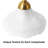 17.32" Flower Table Lamps Set of 2 with Glass Petal Shade Vintage Metal Night Lamps Gold
