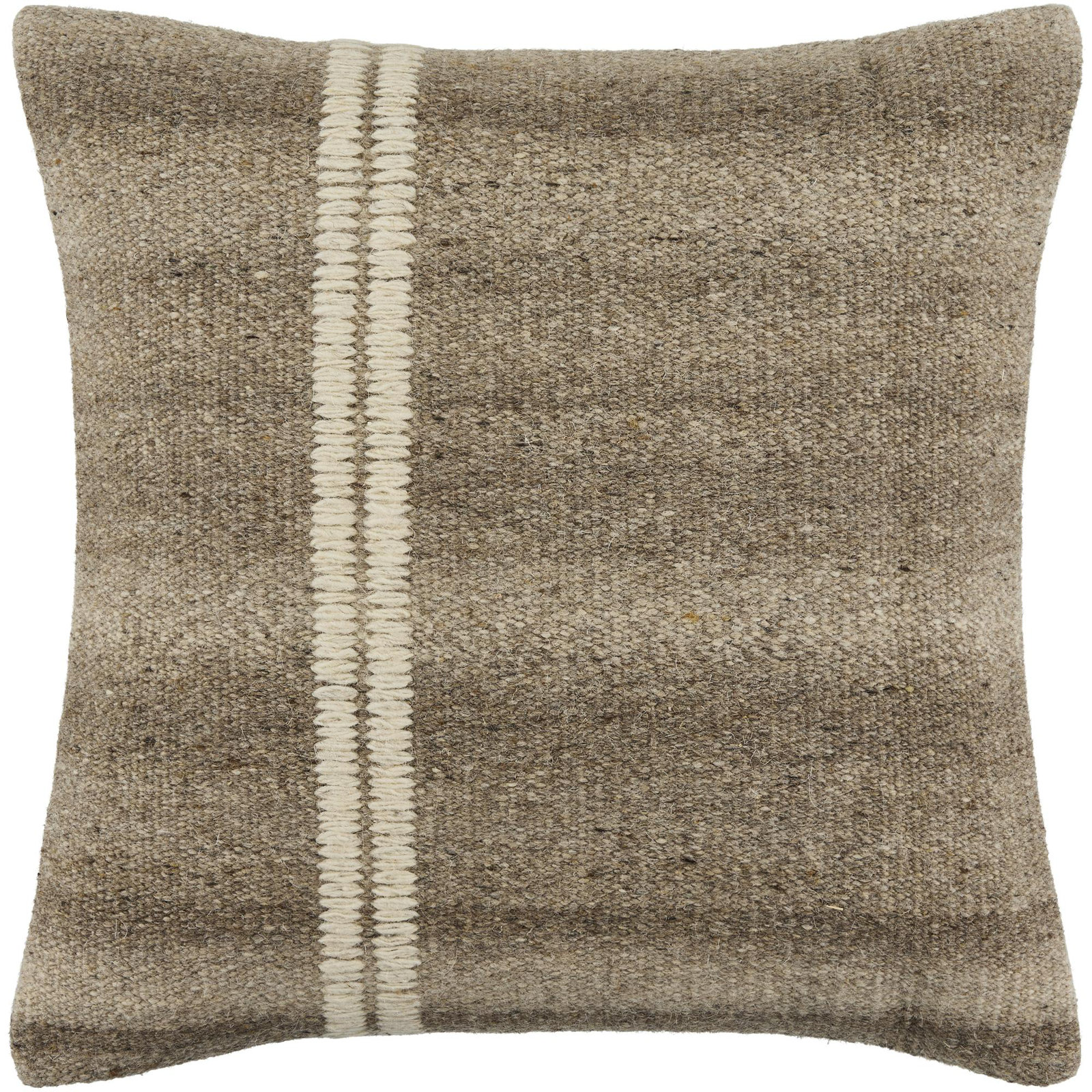 Jundah Accent Pillow, Light Brown, Square 20", Duck Down