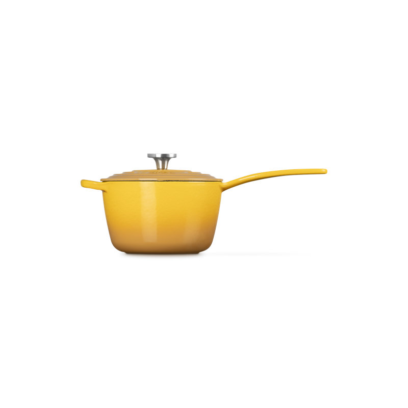 Le Creuset Signature Cast Iron Round Saucepan, 1.75 Qt. - Nectar, 7.6"
