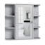 Armoire murale de salle de bain avec porte miroir et 3 tablettes-123104454