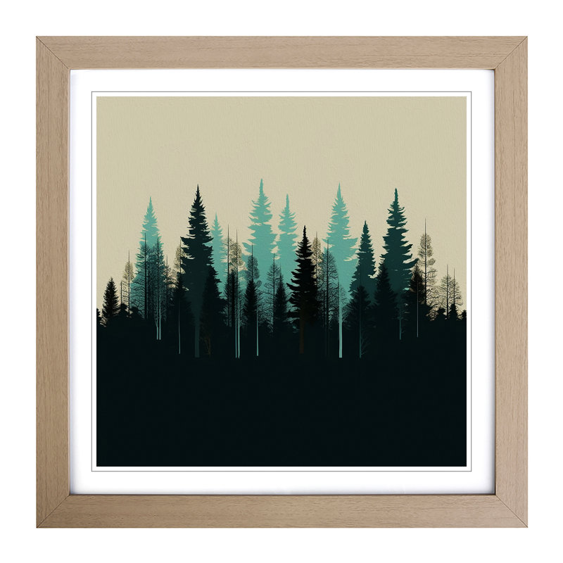 Single Picture Frame Print on Wood, Oak