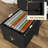 Black 4-Drawer Mobile Filing Cabinet, Compact Rolling Storage Unit for Letter/A4 Files, Ideal for Home Office or Under-Desk Use