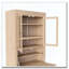 Armoire de rangement sur pied 78 po, armoire multifonctionnelle à 3 tiroirs, tablettes réglables et prise de courant-1986602920