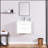 24" floating wall mounted bathroom vanity with white ceramic sink and drawer storage-14164207