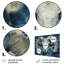 Blanc bleu astrologie cosmique courage bélier I - décoration murale astronomie bélier-106112131-106112138