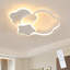 Star-Shaped 55Cm LED Flush Mount With Remote