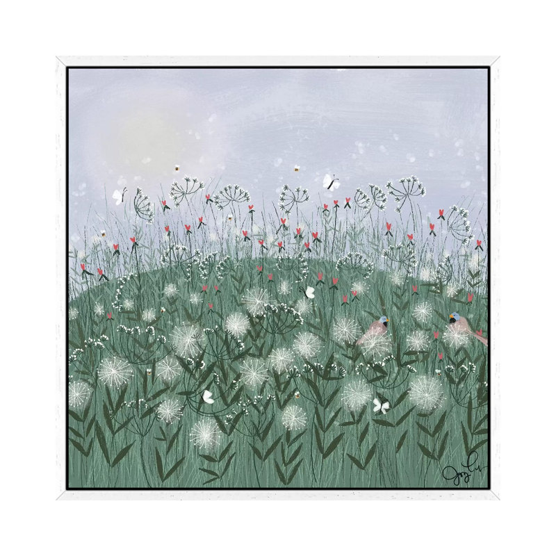 Wild And Free I by Joy Laforme - Painting on Canvas, 93.98cm H x 93.98cm W x 3.81cm D, White Framed