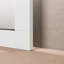 Miroir rectangulaire en bois blanc 72 "x 30" Eviva Aberdeen