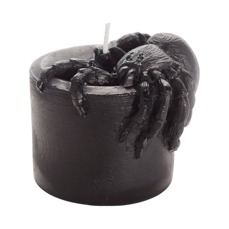 Bougie en cire d'abeille noire non parfumée