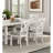 Rustic 2Pc White Oak Cross Back Dining Chairs With Cushioned Seats For Settings Modern In Rubberwood Frame