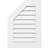 Half Octagon Top Left Surface Mount Non-Functional Standard Frame PVC Gable Vent-43319314