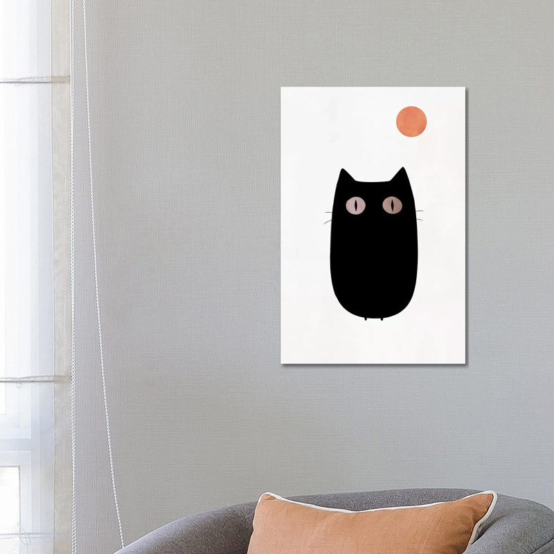 The Cat 1 Piece Wrapped Canvas Wall Art, 66.04 cm H x 45.72 cm W x 3.175 cm D