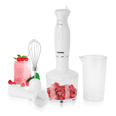 Geepas 4-In-1 Hand Blender With Electric Whisk, 200W 