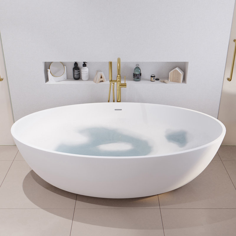 Baignoire de trempage autoportante de 67 po x 36 po Hangiri