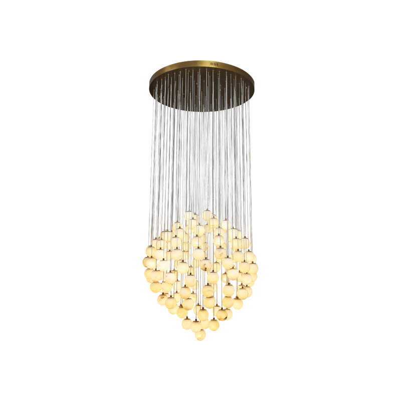 Lunaris Cluster 125-Globe Staircase Grand Chandelier