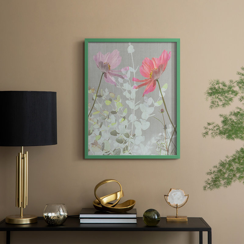 «Blanton's Garden II», reproduction encadrée - bois massif, Vert, H 11 po x l 9 po
