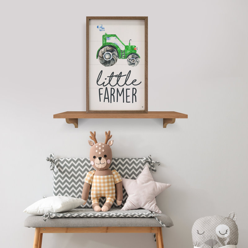 Little Farmer - tracteur vert - blanc, H 8 po x l 5 po