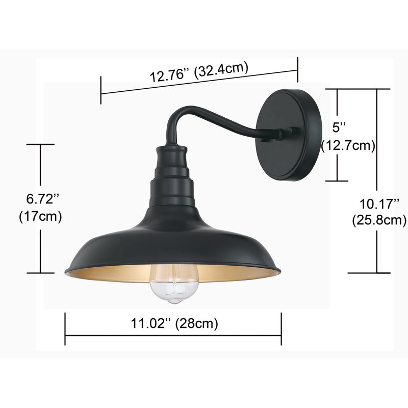 Applique murale noire Sena (ensemble de 2), Noir mat