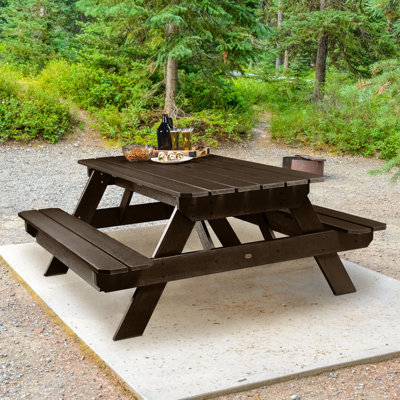 Maura Rectangular 6 - Person 72" Long Picnic Table
