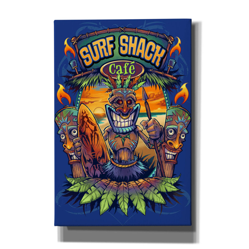 Adaisha Big Kahuna Tiki Man «Licensing on Canvas», H 60 po x l 40 po x P 1,5 po