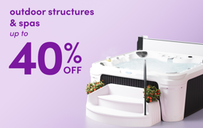 outdoor structure & spa deals