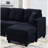 Sectional Dark Blue 7 Soft Microfiber High Skin- Cushions Two Cup Holders Solid Wood Frame For Long-term Stability And Comfort Fabric