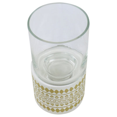 Glass Tabletop Candlestick