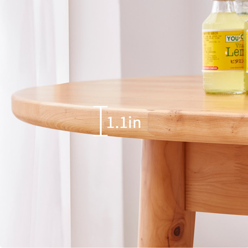 Home Oval Cypress Solid Wood Table