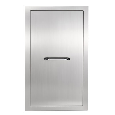 Tiroir de poubelle de cuisine extérieure, l 27 po x H 19 po x P 14 po, bac non inclus, idéal pour le rangement des îlots de barbecue, les barres de patio et les stations de barbecue, avec poignée intégrée et conception intégrée pour organiser les 