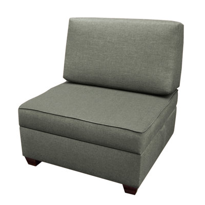 Anke Upholstered Slipper Chair with Ottoman