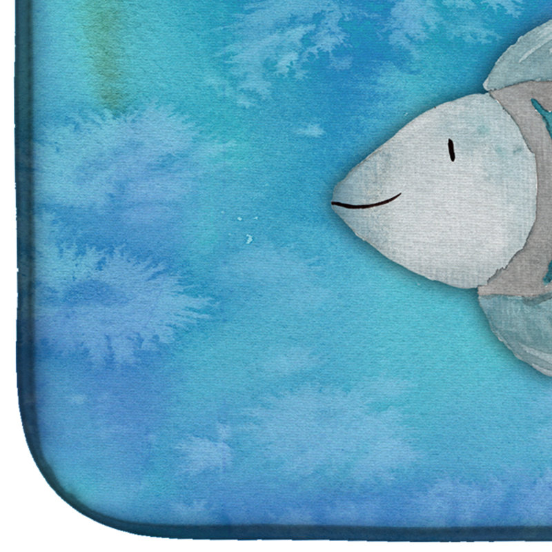 Tapis de séchage pour aquarelle de poisson