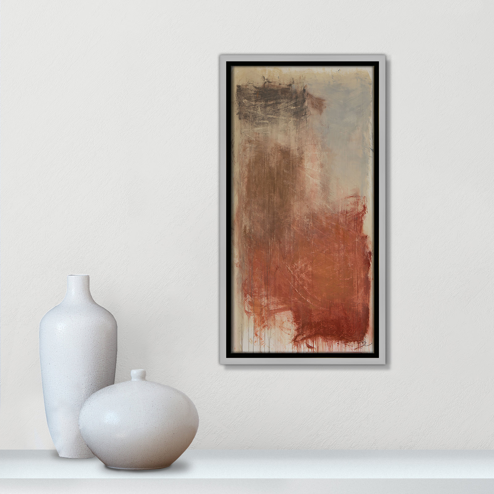 Colin "Autumn Over The Riviera" Print, 17.5" H x 9.5" W, Silver