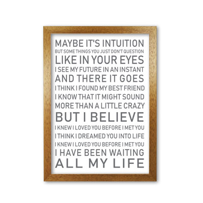 I Knew I Loved You - Print