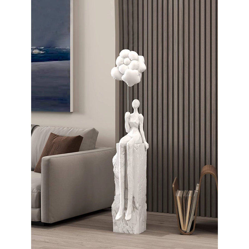 Figurine abstraite de luxe en résine, Pink