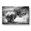 Walking Rhinos In Abstract - Wrapped Canvas Painting-55301729