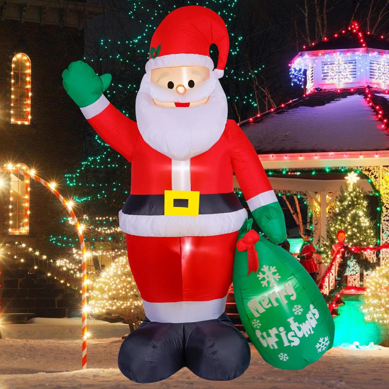 Père Noël gonflable géant 8 pi Lumiwind