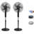 (Pack Of 2) Technical Pro Wifi Enabled 16 Inch Standing Fan With Oscillating Feature And Compatible With Amazon Alexa/Google Home Voice Control Smart Home (White)-60992165