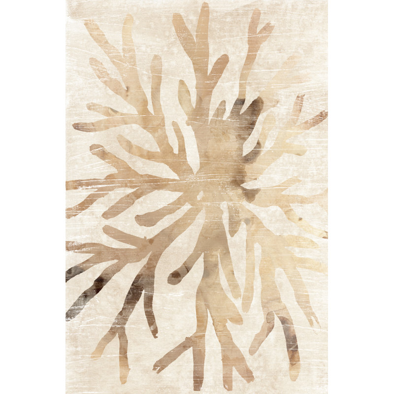 Parchment Coral II by June Erica Vess - Painting on Canvas, 91 cm H x 61 cm W, Wrapped Canvas