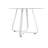 Tegan Round Metal Base Dining Table