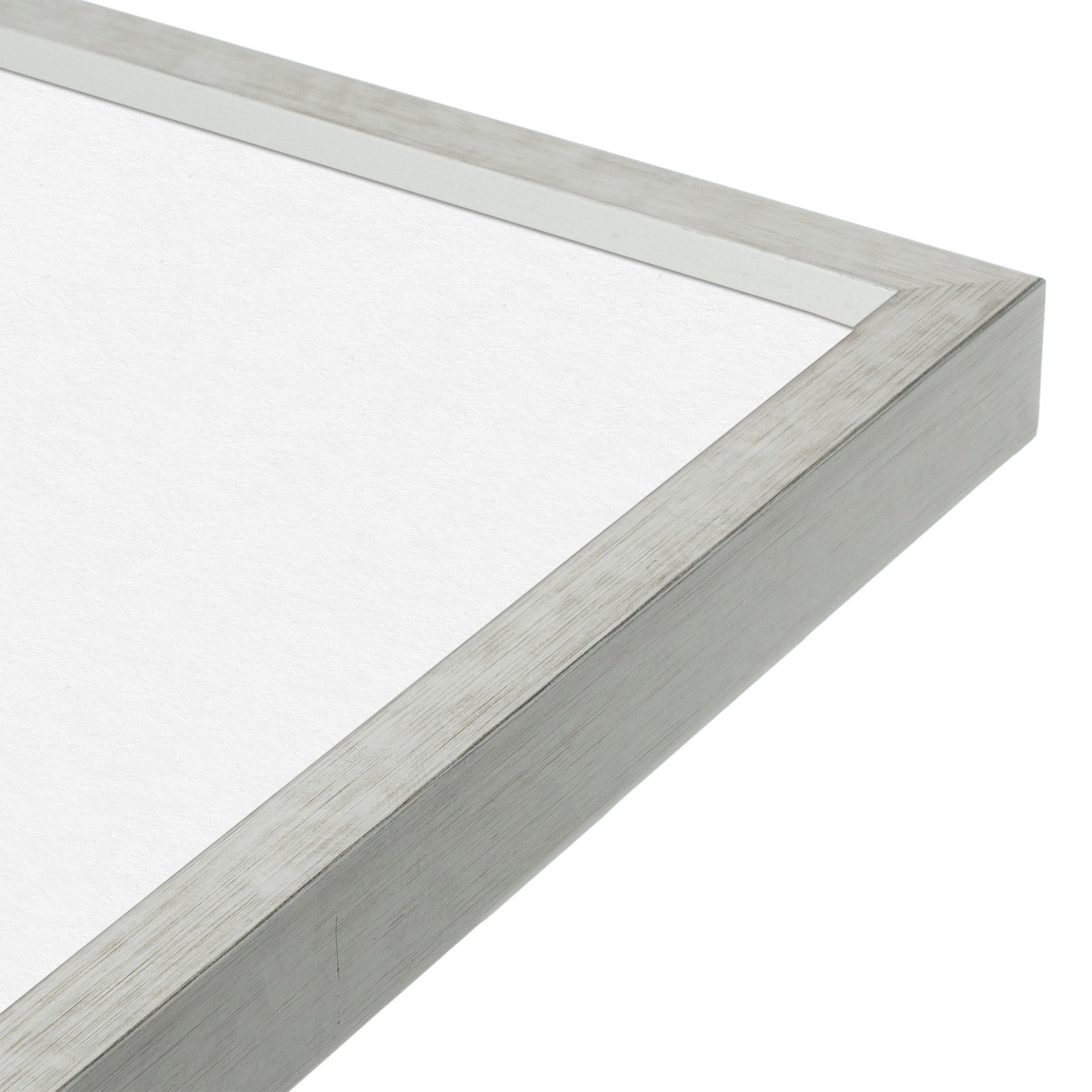 Linnson Wood Picture Frame with Mat, 8" x 10", 16" x 20", White