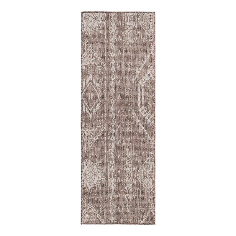 Brison Geometric Indoor / Outdoor Rug, Runner 2' x 6'