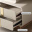 Bureau rectangulaire moderne de style crème minimaliste-455536582