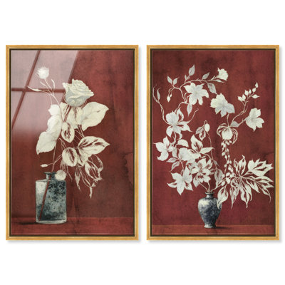 Romance Vases Set Acrylic Painting Print