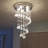 Murrin 5 - Light Unique Geometric Chandelier with Crystal Accents