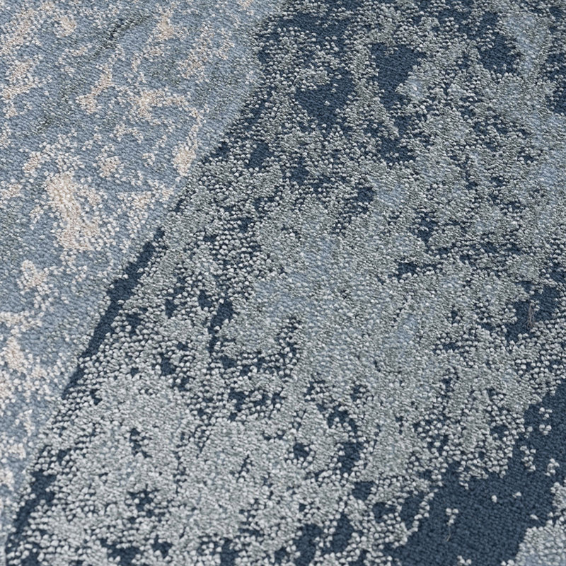 Tapis abstrait à vagues abstraites, Rectangle 6 pi 6 po x 9 pi