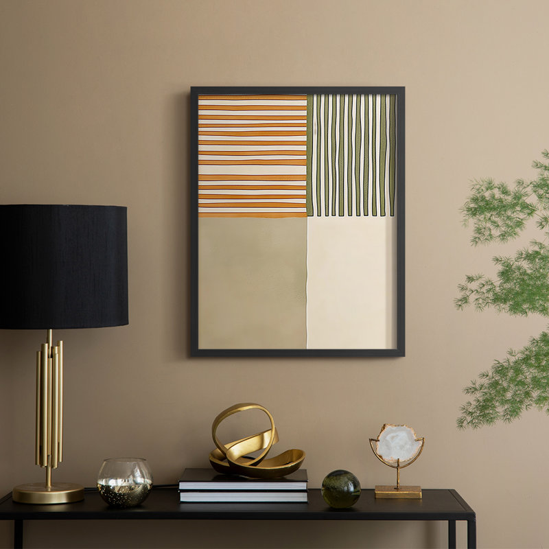 Abstract CXIX Framed Print - Ready To Hang - Made in USA, Black, 10" H x 8" W