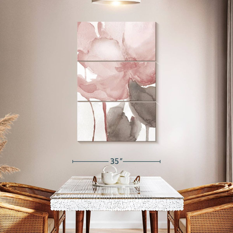 Avery Blush Bloom II, 50" H x 32" W